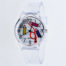 Load image into Gallery viewer, Transparent Clock Silicon Watch Women