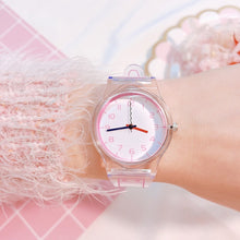 Load image into Gallery viewer, Transparent Clock Silicon Watch Women